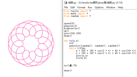 python的turtle图形-图1